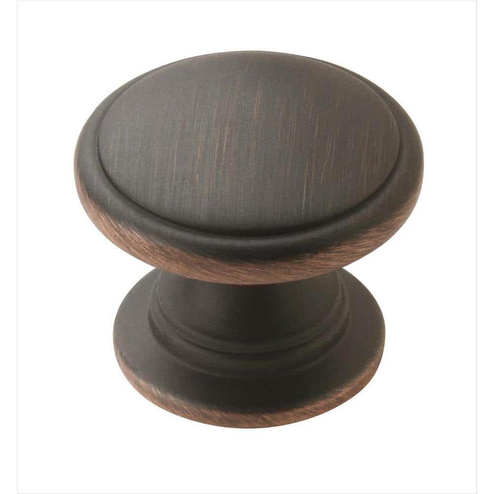 Amerock Ravino 1-1/4 inch (32mm) Diameter Oil-Rubbed Bronze Cabinet Knob - 25 Pack