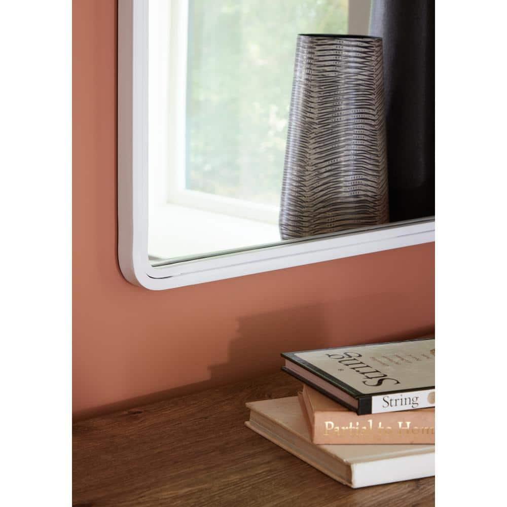 Signature Design by Ashley Contemporary Brocky Accent Mirror  White