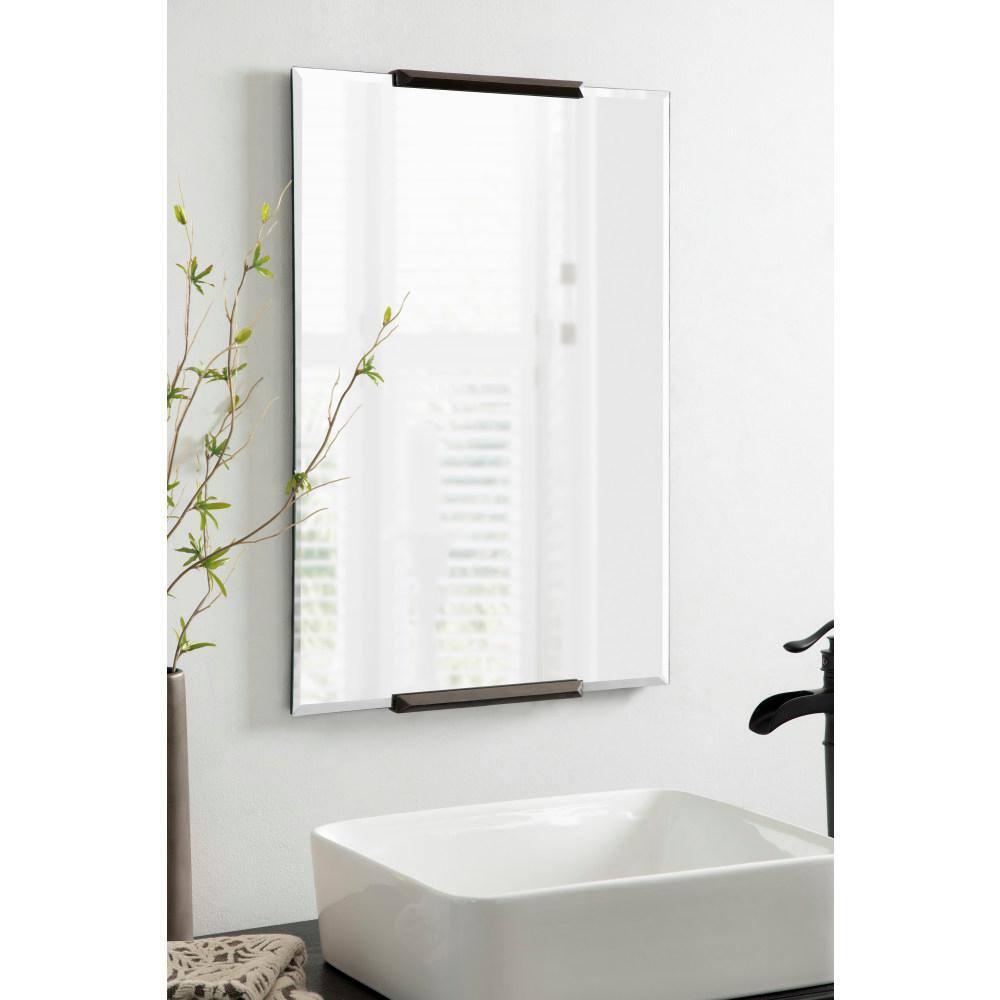 Kate and Laurel Erina Metal Rectangle Mirror, 20x31, Bronze
