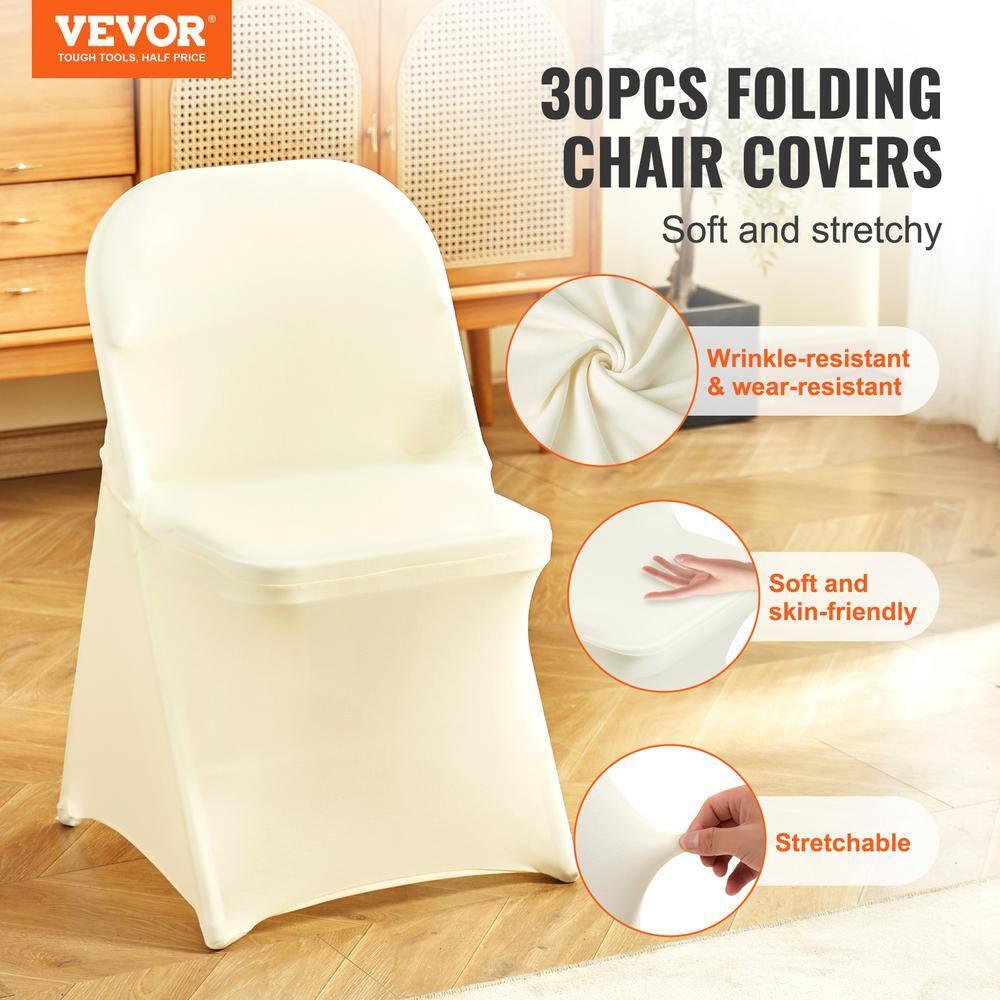 Ivory Chair Covers (Set of 30) (Set of 30)