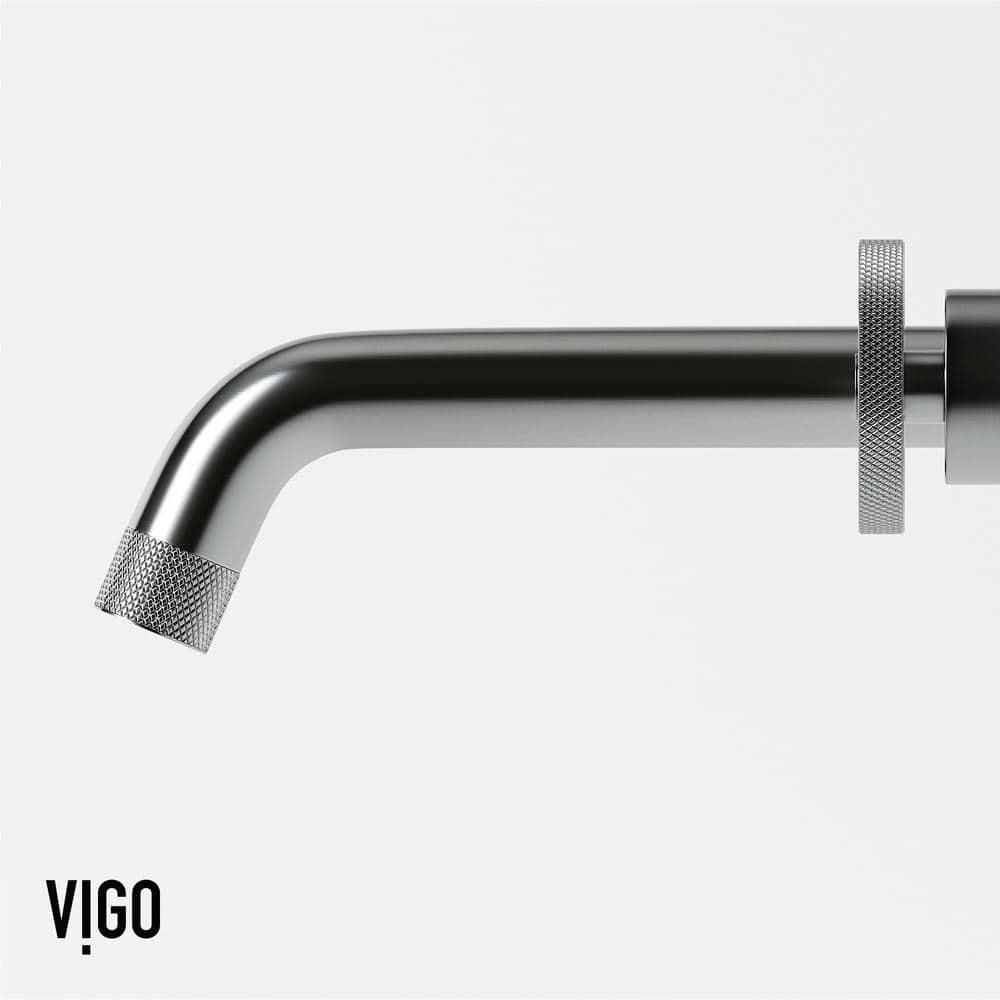 Cass 10" W Two Handle WaterSense Wall Mount Bathroom Faucet
