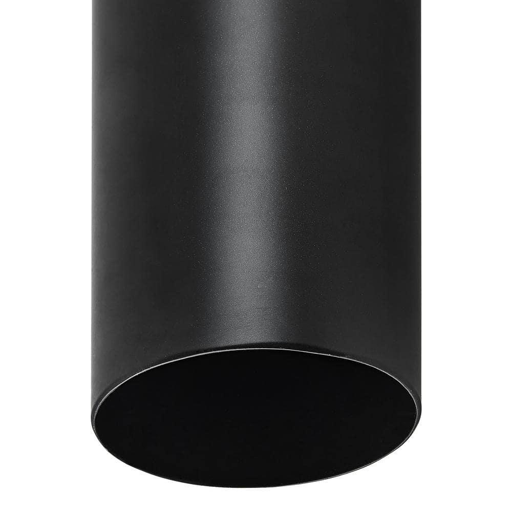 Design House,589812 Poste de Lámpara Tradicional para Exteriores con Brazo Cruzado de Plástico, Instalación de Enterramiento Directo, Toma de Corriente Incorporada y Sensor Fotocular Del Anochecer Al Amanecer en Negro