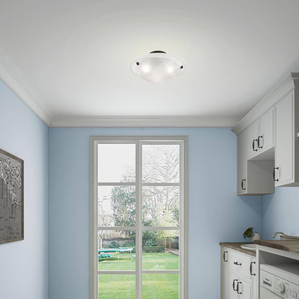 Livex Lighting Oasis 3 - Light Flush Mount in  Bronze