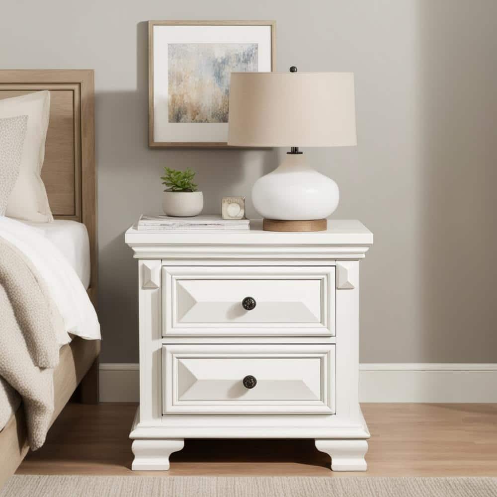 2 Drawer Trent Nightstand White - Picket House Furnishings