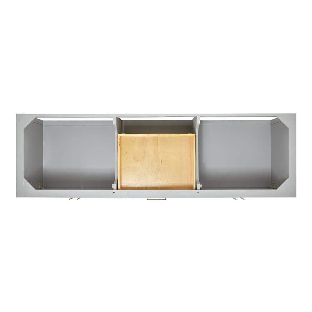 Ariel S073dwqrvo Magnolia 72" Free Standing Double Basin Vanity Set - Grey / Pure White