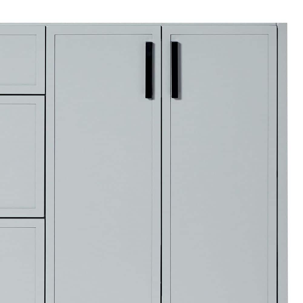 Ariel Kelley 66 Inch Double Sink Base Cabinet In Oak