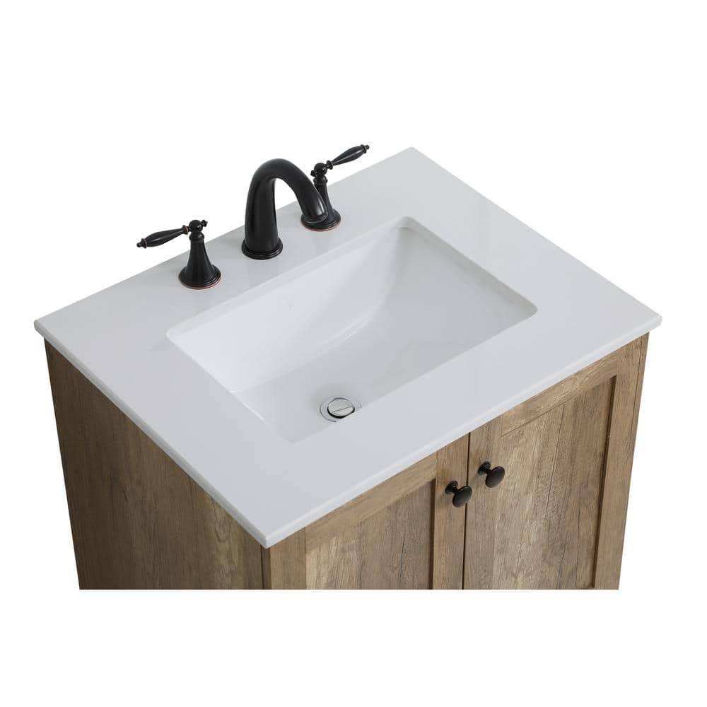 Elegant Kitchen and Bath Elegant Kitchen And Bath 24 Inch Single Bathroom Vanity In Natural Oak
