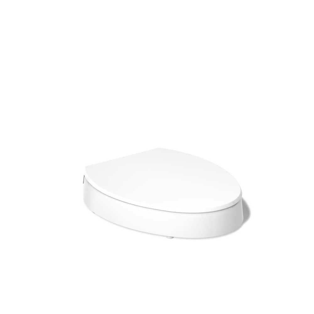 Hyten Elevated Toilet Seat with Quiet-Close Lid and Seat and Grip-Tight Bumpers