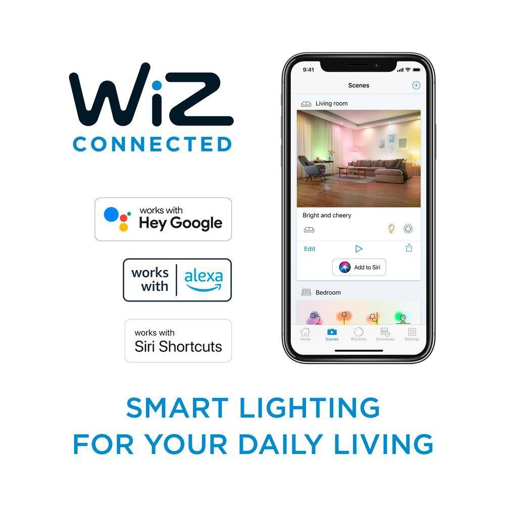 Philips Smart Wi-Fi Connected LED 60-Watt A19 Light Bulb, Frosted Soft White, Dimmable, E26 Base (1-Pack)