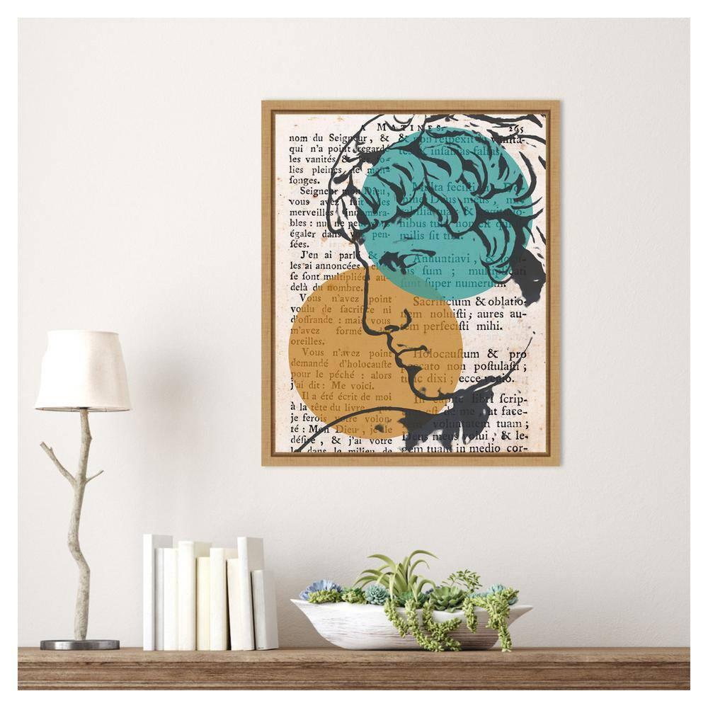 Amanti Art 16"x20" Studio Classico II by Alonzo Saunders Framed Canvas Wall Art Print