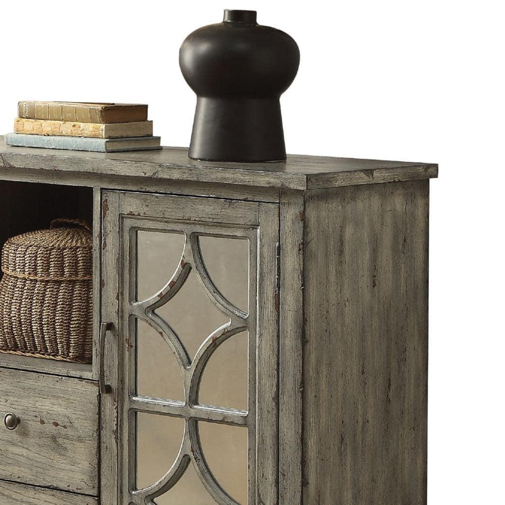 NTYUNRR Velika 48'' Solid Wood Console Table with 2 Drawers