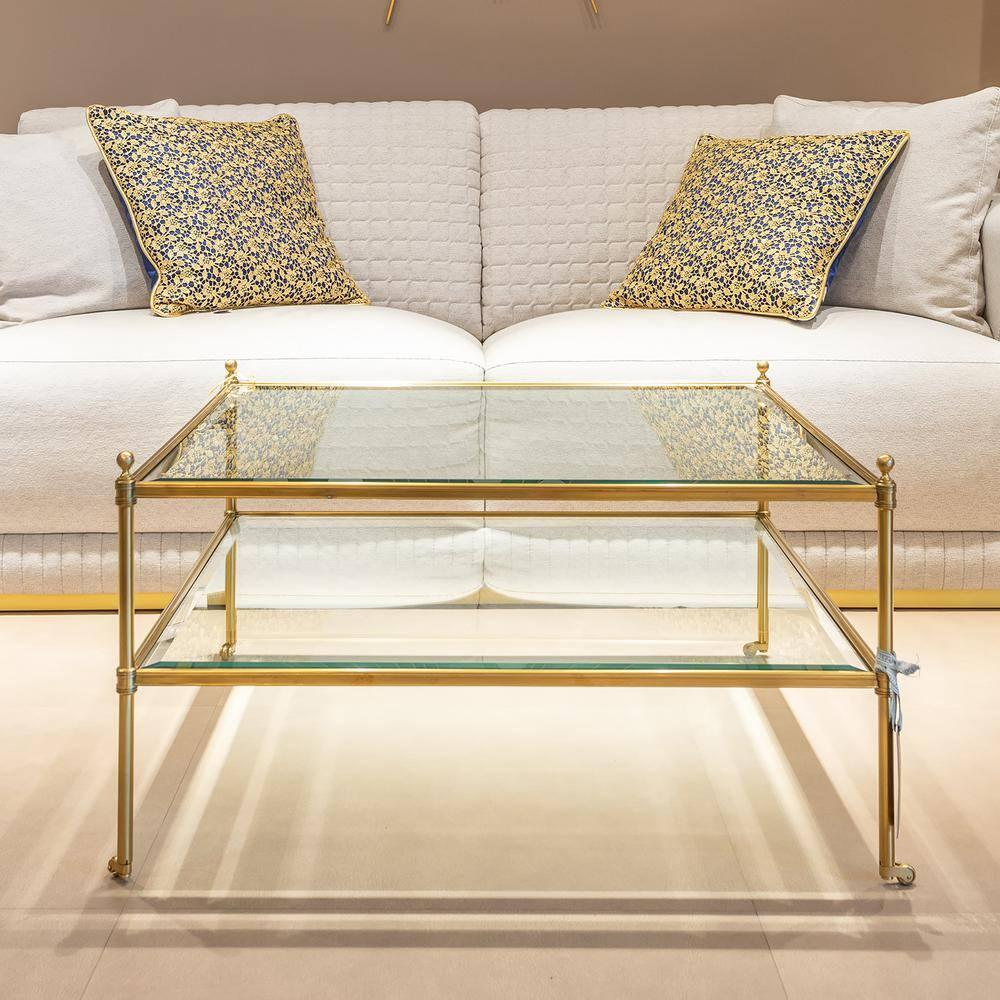 24 x 36 Inch Rectangle Glass Table Top 3/8 Inch Thick Clear Tempered Glass With Bevel Edge Polished Radius Corners