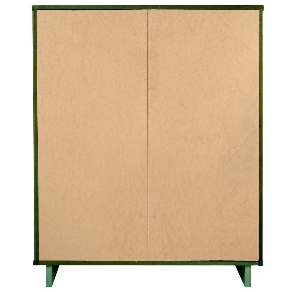 Tall Granville Modern 5 Drawer Dresser Sage Green - Manhattan Comfort: UV Painted, Soft Close, Metal Handles