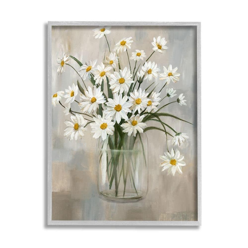 Stupell Industries Daisy Bloom Bouquet Potted Flowers Abstract Pattern by Nan - Painting