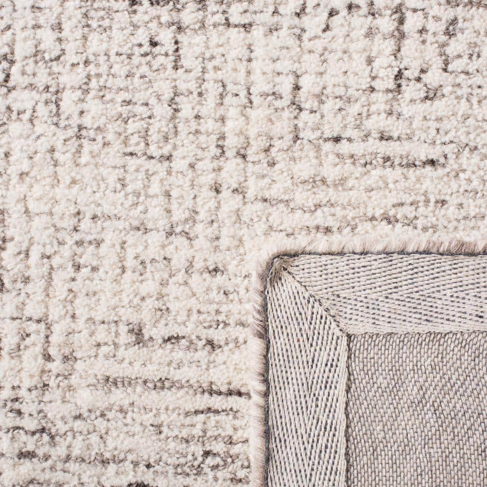 Abstract ABT349 Hand Tufted Runner Rug - Ivory/Grey - 2'3"x12' - Safavieh .