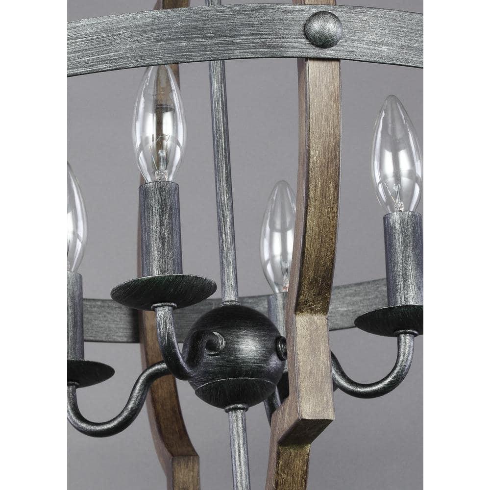 Stardust Chrome Quatrefoil 4-Light Incandescent Pendant