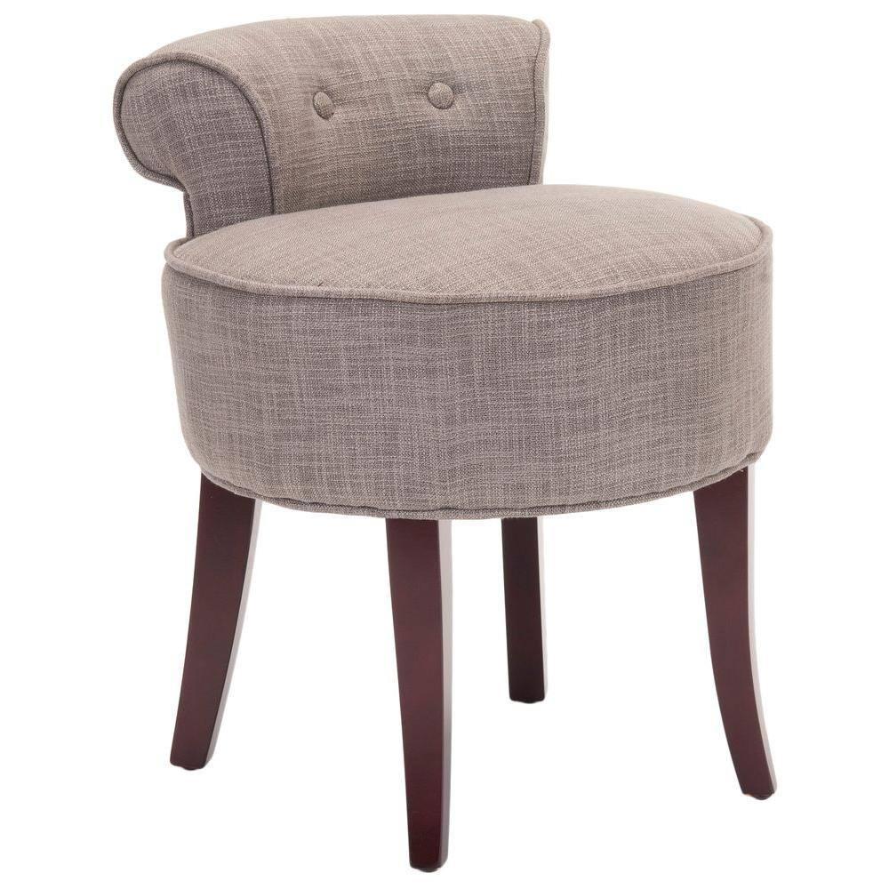 Georgia Vanity Stool - Stone - Safavieh