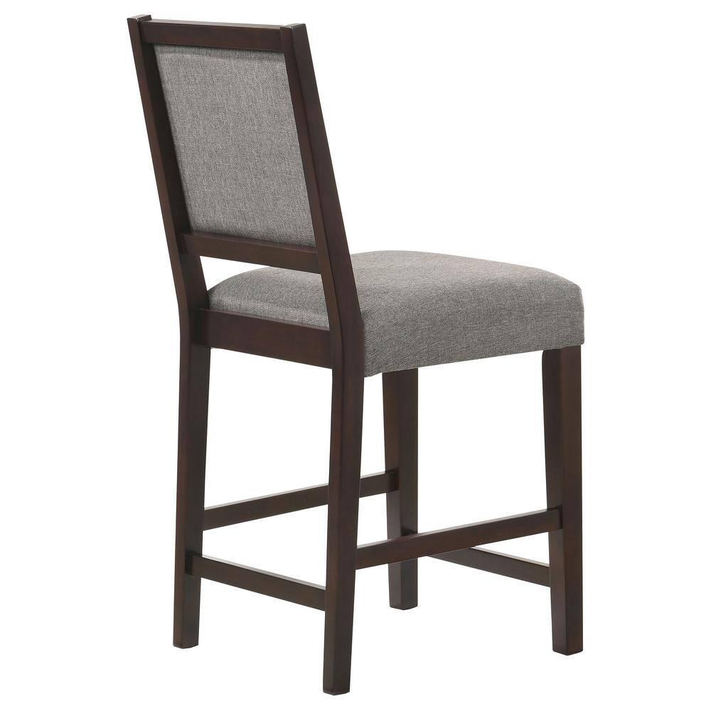 Coaster Upholstered Fabric Counter Height Stools in Gray