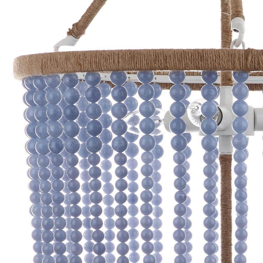 Angie Beads Pendant Lamp - LIT4476 - Blue - Safavieh