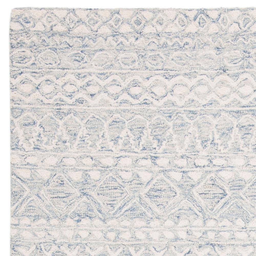Micro-Loop MLP502 Hand Tufted Indoor Area Rug - Blue/Ivory - 4'x6' - Safavieh