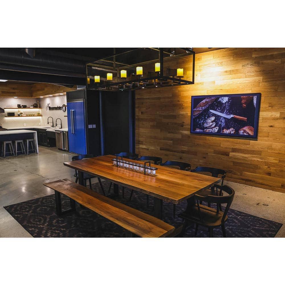 Timberchic Oak Wooden Wall planks - Simple Peel & Stick Wall Covering Application for DIY Accent Wall & Home Improvement - Premium Modern Wall Paneling - 10 sq ft