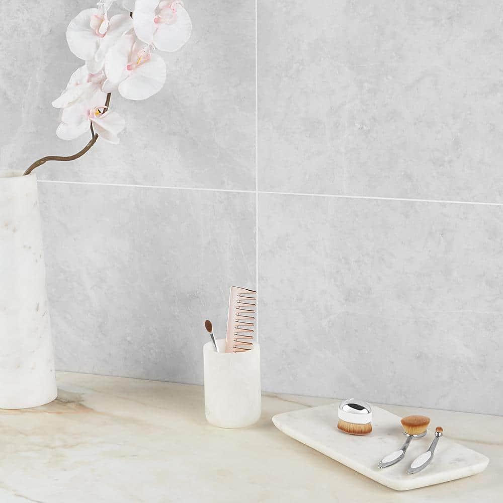 12" x 24" Porcelain Marble Look Wall & Floor Tile