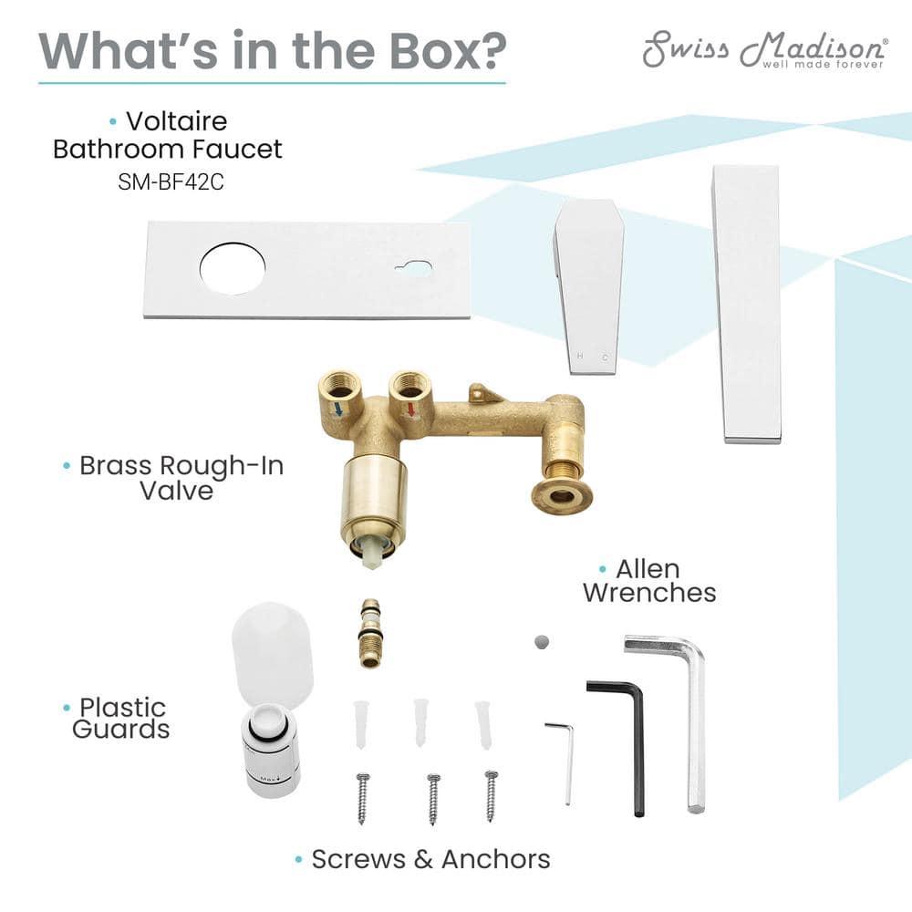 Voltaire Single-Handle, Wall-Mount, Bathroom Faucet