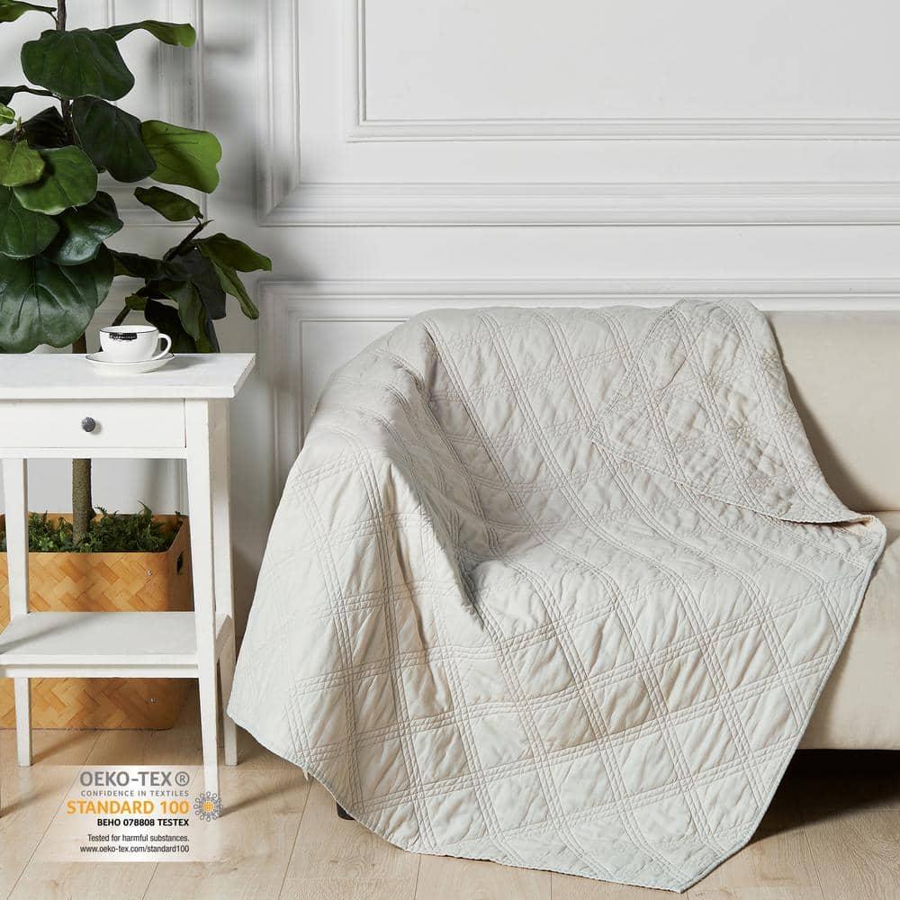Levtex home Washed Linen Quilted Throw