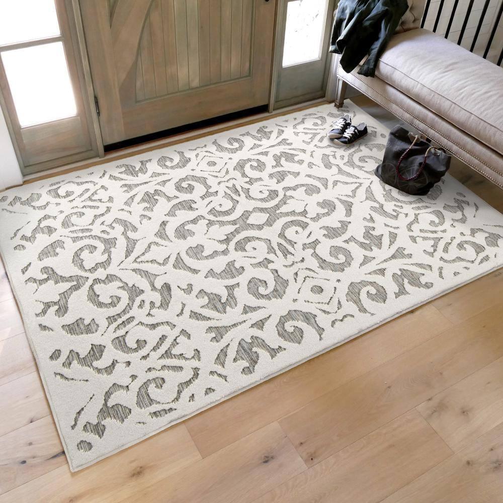 My Texas House Ladybird Natural Gray High Low Indoor Outdoor Rug