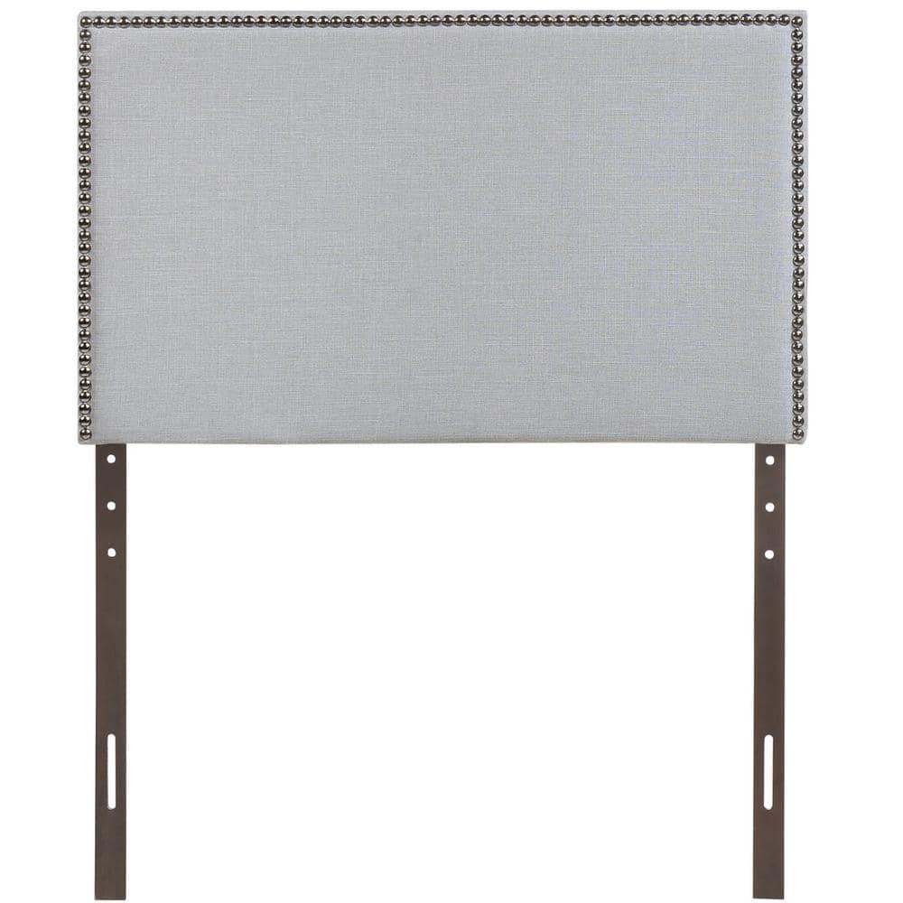 Region Sky Gray Twin Nailhead Upholstered Headboard