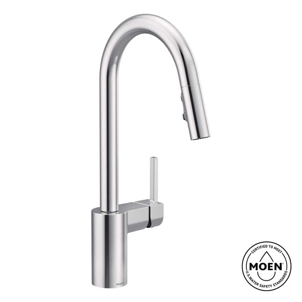 Moen Align One Handle Modern Kitchen Pulldown Faucet with Reflex and Power Clean Technology