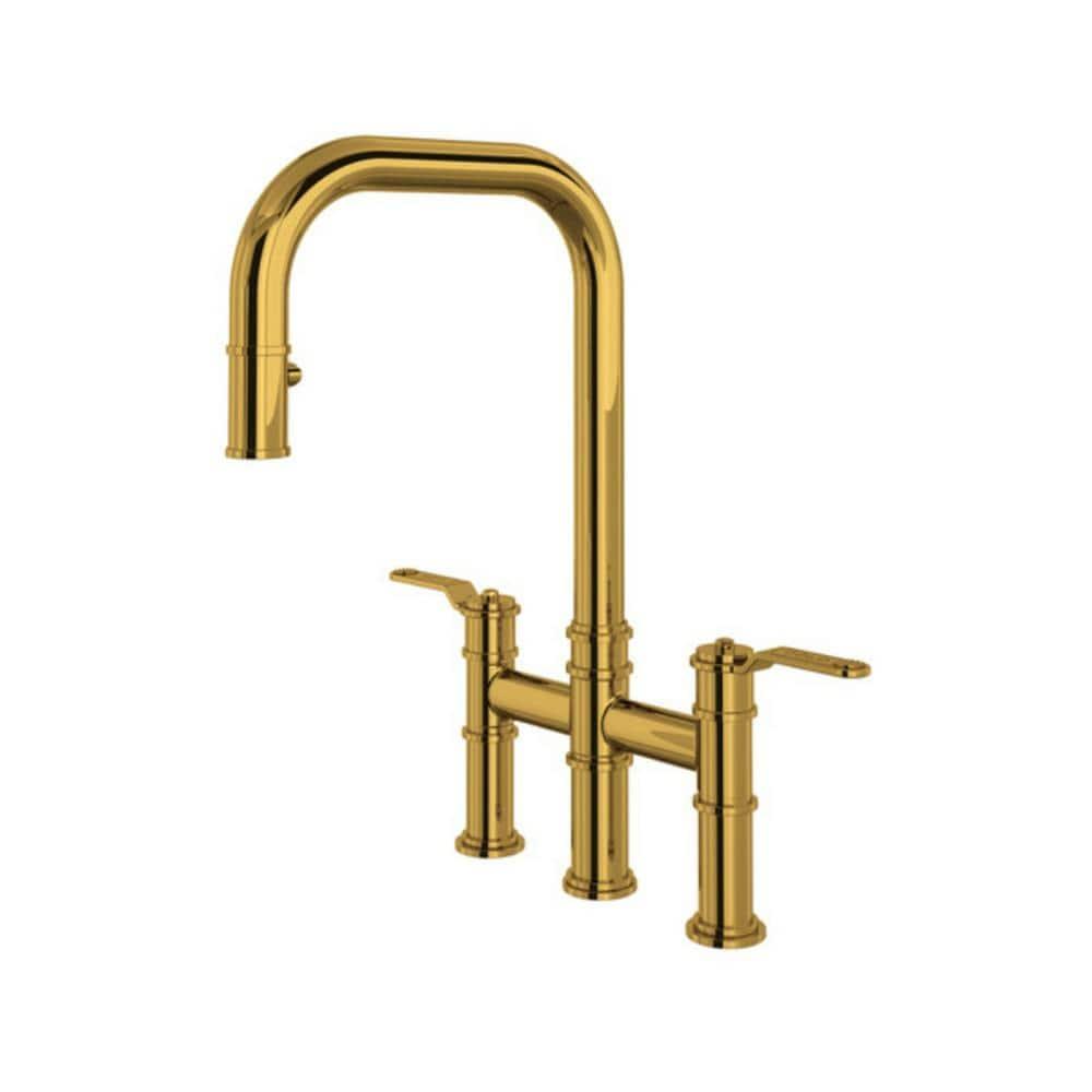 Armstrong Pull-Down Bridge Kitchen Faucet With U-Spout