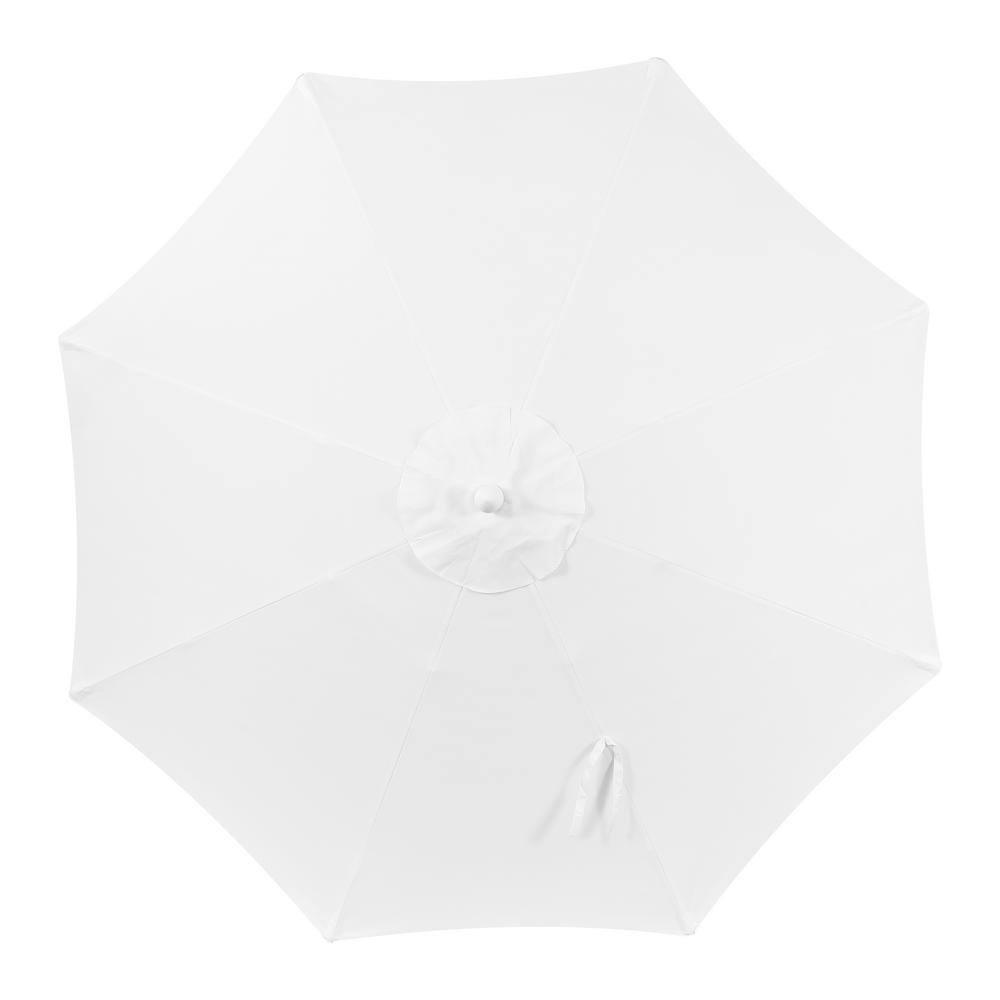Arlmont & Co. Taveon 9 ft. Classic MidCentury Market Patio Umbrella with UV Protection, Auto-Tilt, and Crank | Wayfair