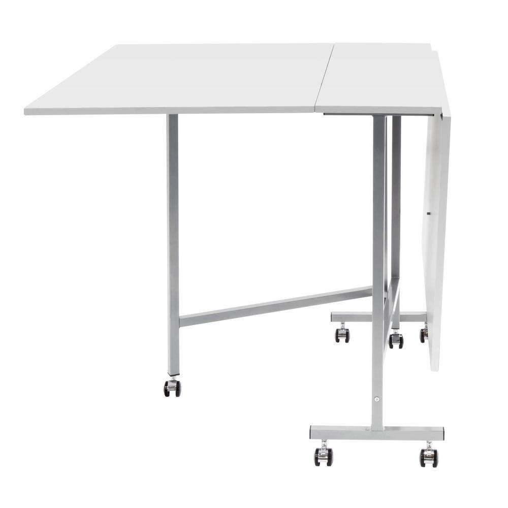Sew Ready 58.75'' x 36.5'' Foldable Craft Table with Wheels