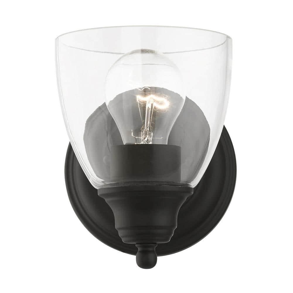 Livex Lighting Montgomery 1 - Light Vanity in  Black