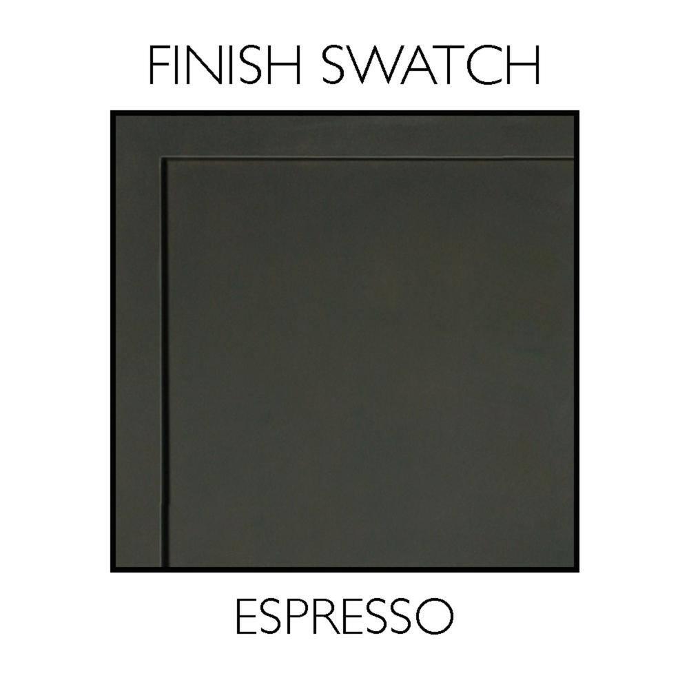 Design House 16" x 5" x 30" Wall Mounted 1-Door Mirrored Bathroom Medicine Cabinet, Espresso