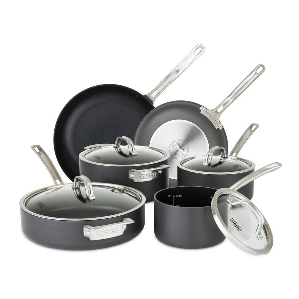Viking Hard-Anodized Non-Stick 10-Piece Cookware Set