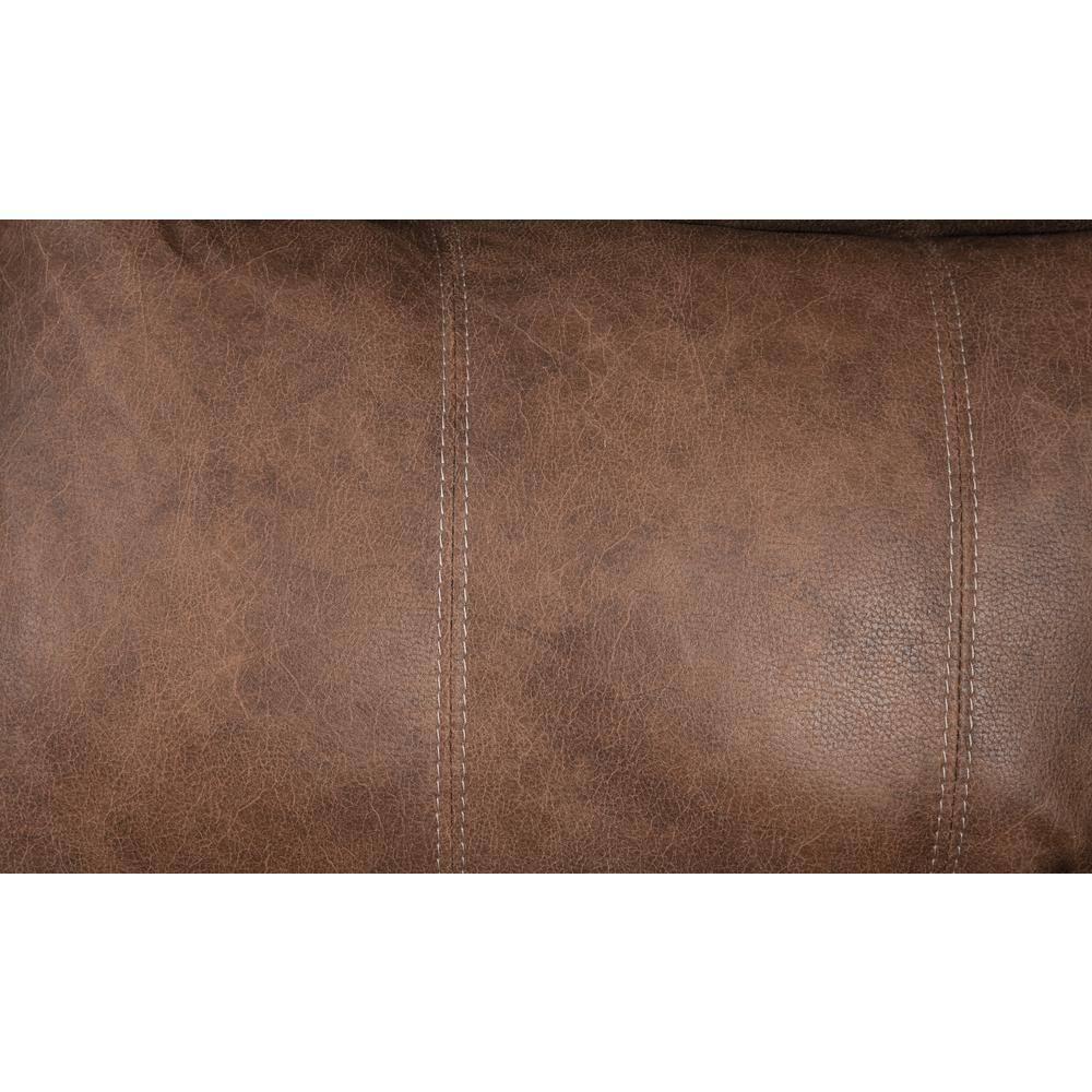 American Furniture Classics Model 8-03RR-A353V5 Rocker Recliner Chair in Brown Faux Leather