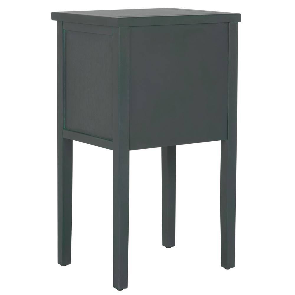 Toby Accent Table with Storage Drawers - Dark Teal - Safavieh.