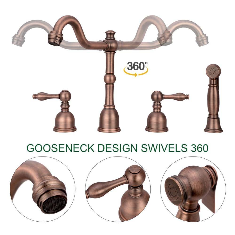 Akicon AK818-AB Akicon Kitchen Faucet with Side Spray