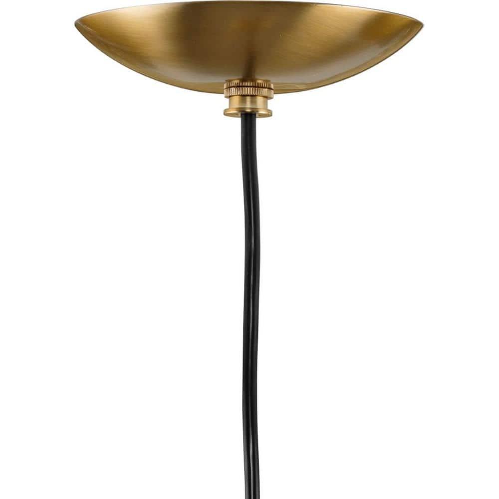 Progress Lighting P500311-109 Atwell - 1 Light Large Pendant   Brushed Bronze Finish with Clear Glass
