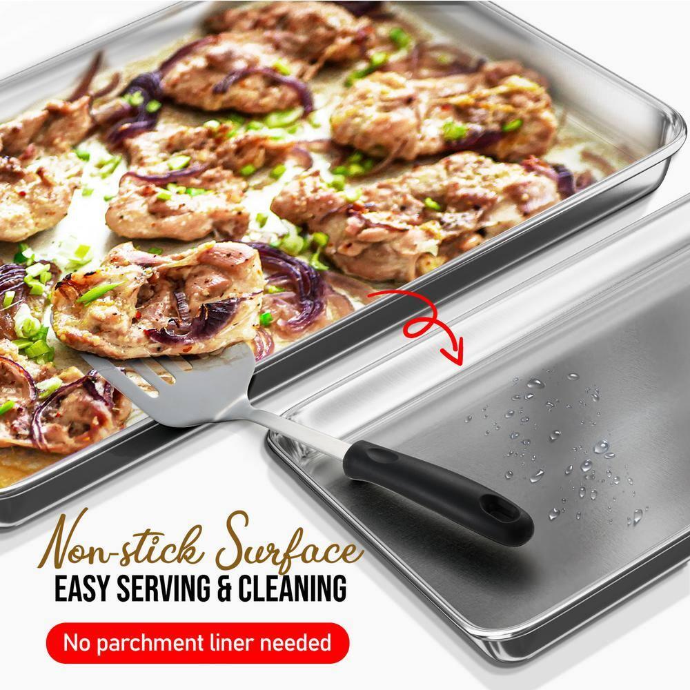 Joytable Joytable Non-Stick Aluminized Steel Half Sheet Pan Set (Set of 4)