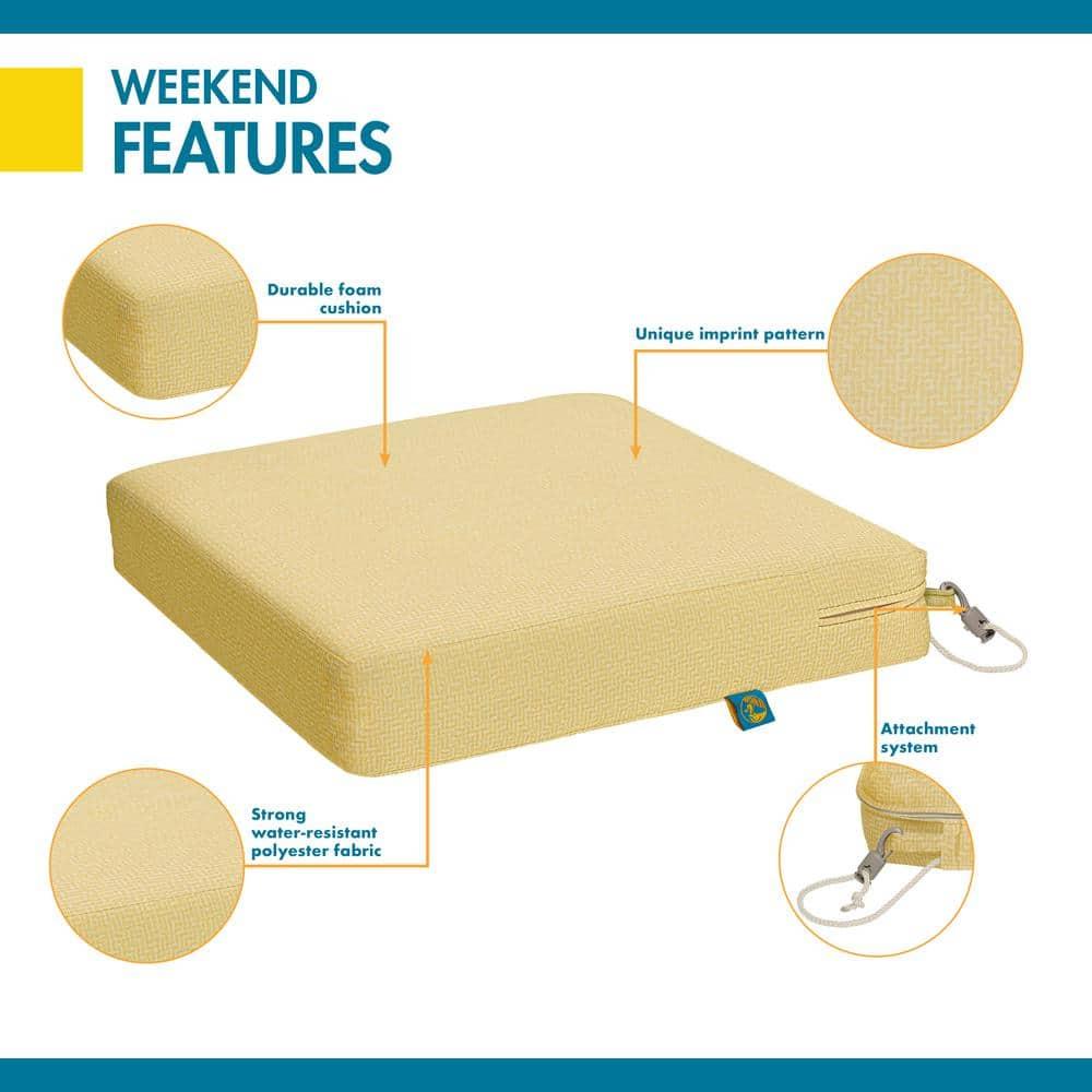 Weekend Outdoor 3'' Dining Chair Seat Cushion