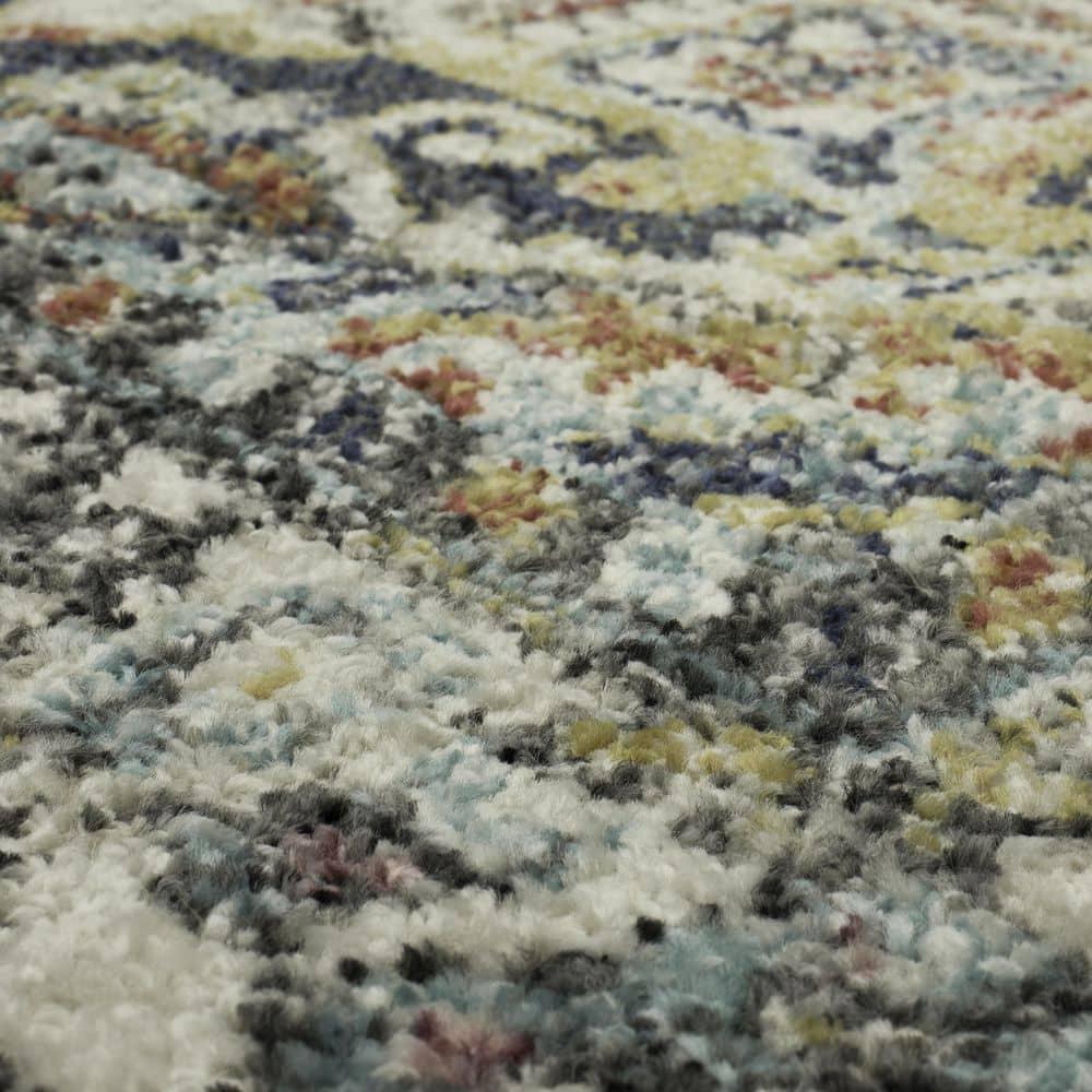 Dellen Blue 1 ft. 11 in. x 3 ft. Area Rug