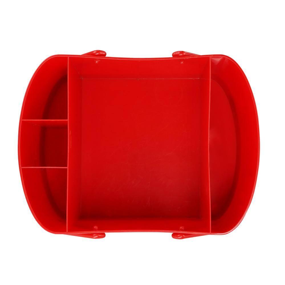 saney Watermelon Caddy Grilling Caddy BBQ Utensil Caddy with Fold Down Carry Handles for Organizing Condiments, Tools for Grill, BBQ, Picnics, Household Cleaning