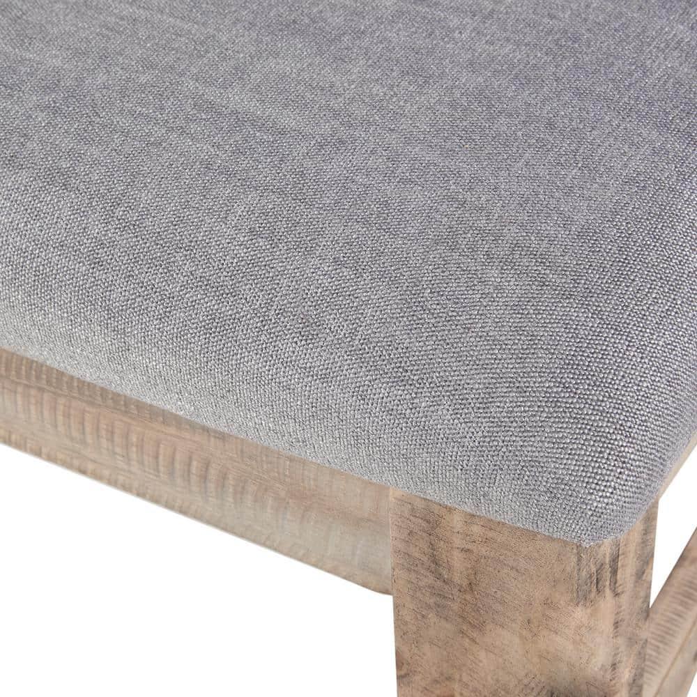 Ink+Ivy Set of 2 Sonoma Dining Side Chair Natural/Gray: Upholstered, Wood Frame, Foam Cushion
