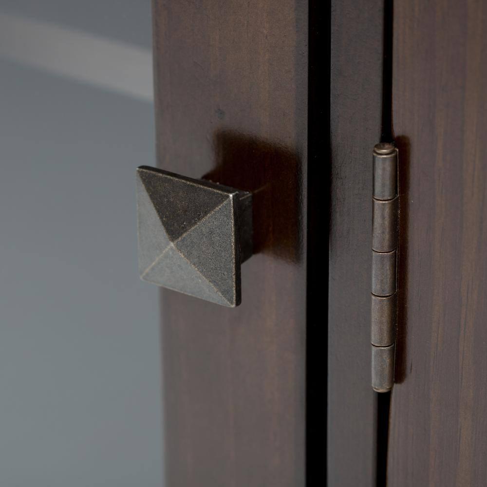 Simpli Home Cosmopolitan SOLID WOOD 72 inch Wide TV Media Stand For TVs up to 80 inches