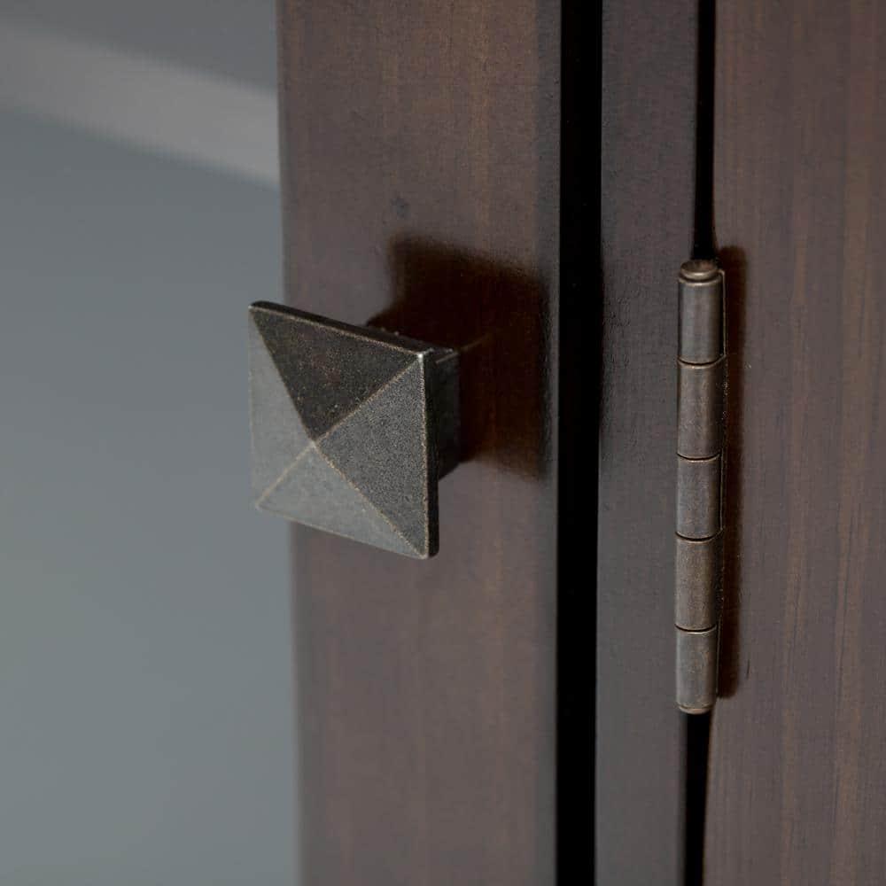 Simpli Home Cosmopolitan SOLID WOOD 72 inch Wide TV Media Stand For TVs up to 80 inches