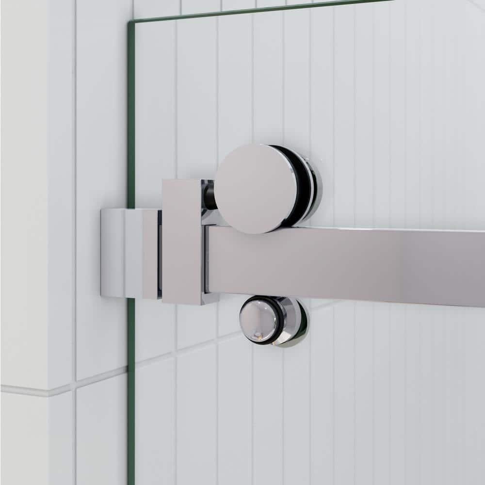 Astro 56 in. - 60 in. x 60 in. Frameless Sliding Bathtub Door