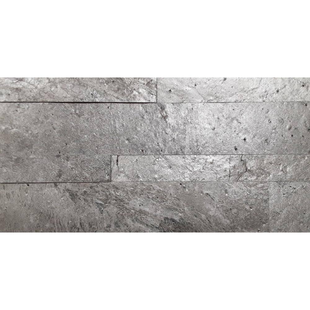5.9'' W x 23.6'' L Natural Stone Peel and Stick Mosaic Tile